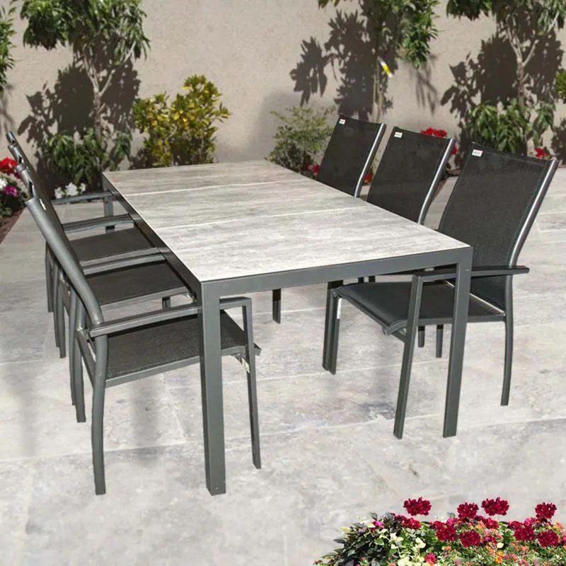 Doppler BERGAMO EXPERT - aluminiowy zestaw wypoczynkowy 6+1