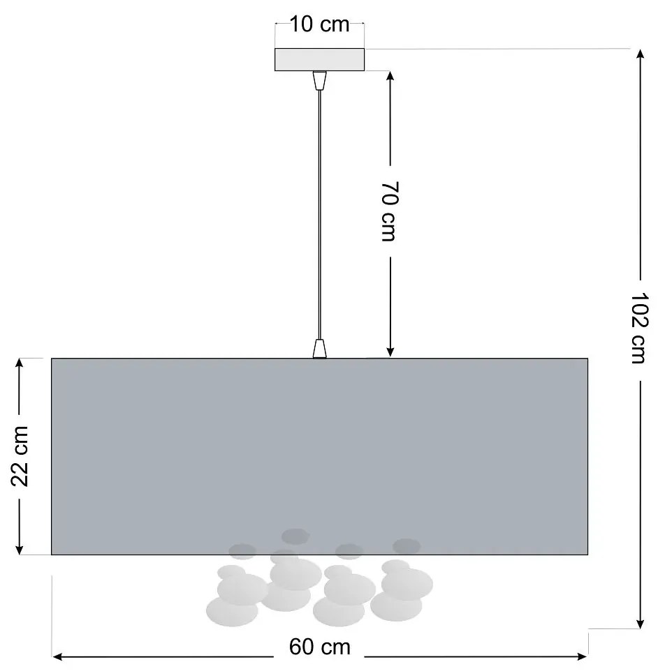 Lampa wisząca BUBBLE LIGHT 60cm zielona BPS KONCEPT