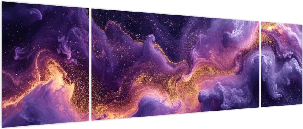 Obraz - Fioletowa Mgławica (170x50 cm)