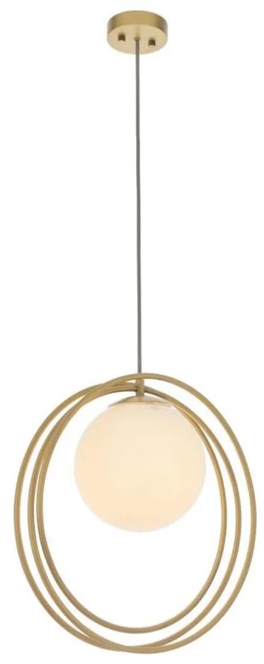 Endon 92488 - Lampa wisząca na lince EMILIO 1xE27/10W/230V złota/biała
