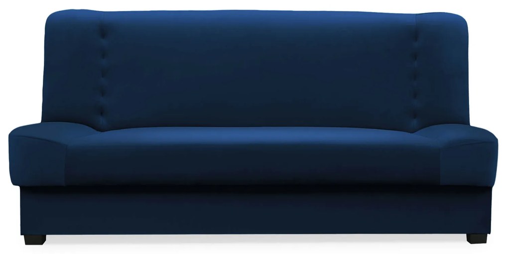 Sofa z Funkcją Spania PIANO Rozkładana Wersalka Dwuosobowa Granatowa Nowoczesna do Salonu