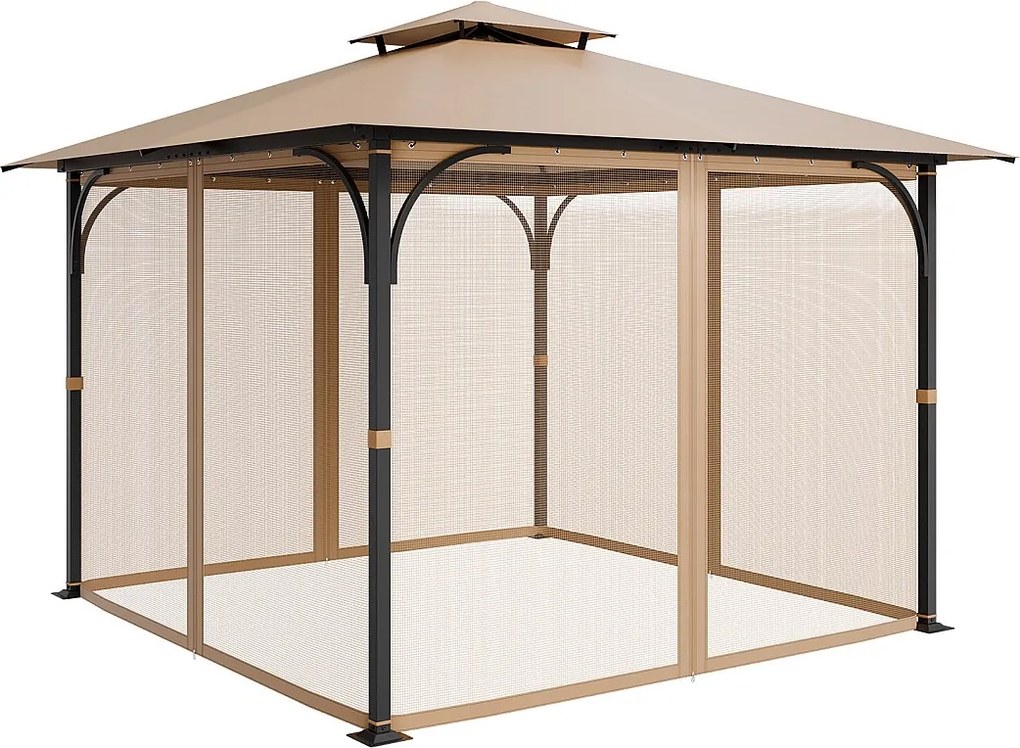 Namiot Ogrodowy SucceBuy Moskitiera do Altany 305 x 305 x 213.5 cm - Siatka w Zestawie