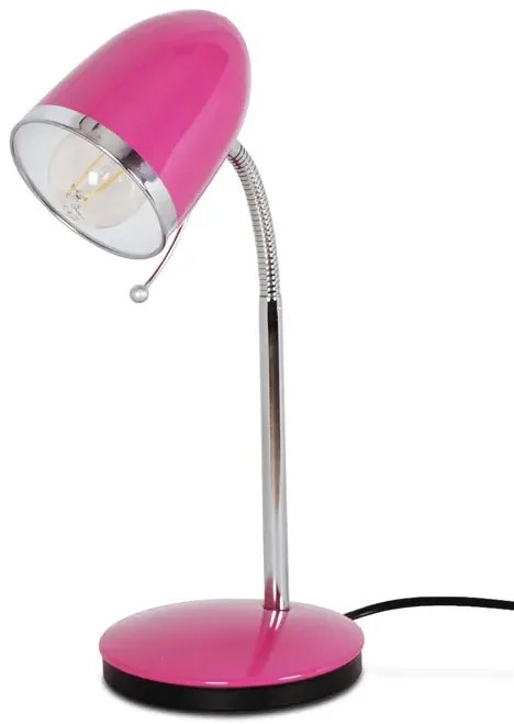 Różowa dziewczęca lampka biurkowa - S272-Adonir