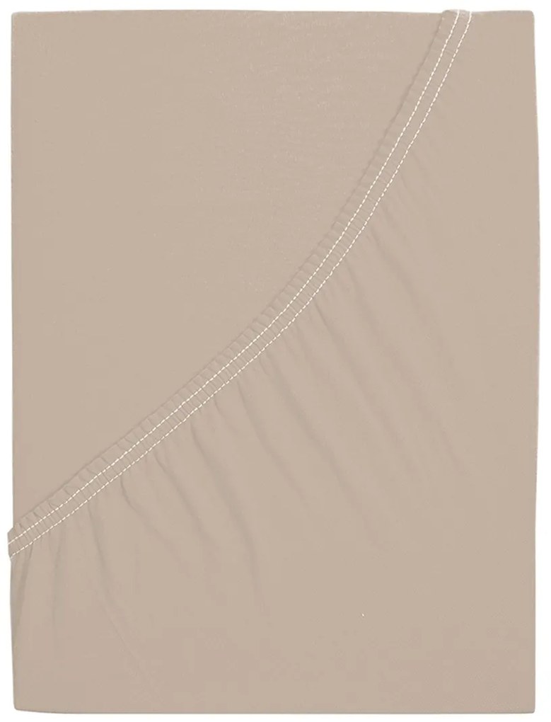 4Home prześcieradło jersey Mako kawowy, 90 x 200 cm