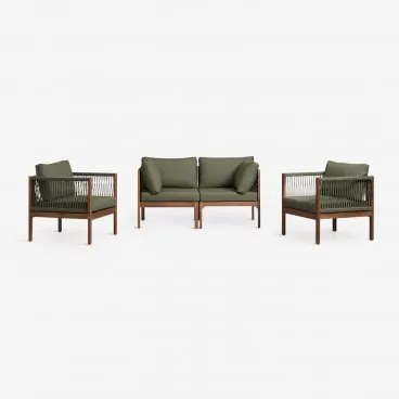 Zestaw Do Salonu Z Modułową Sofą 2-częściową Z Podłokietnikami Oraz 2 - Sklum