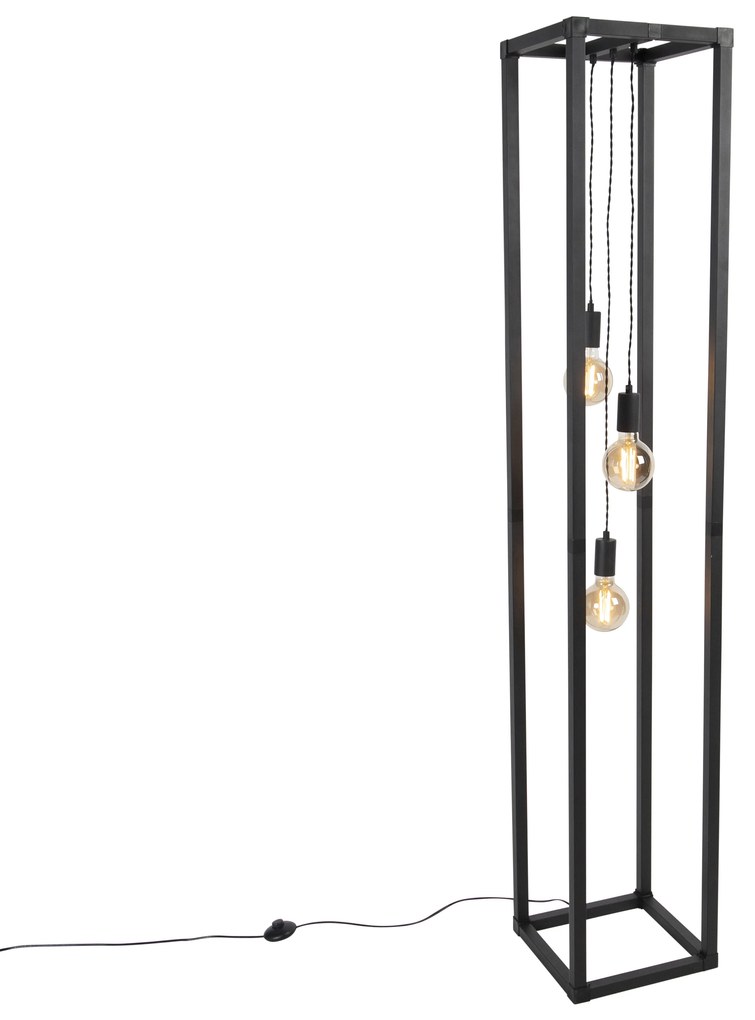 Inteligentna lampa stojąca czarna 3-światłowa w tym Wi-Fi G95 - Big Cage