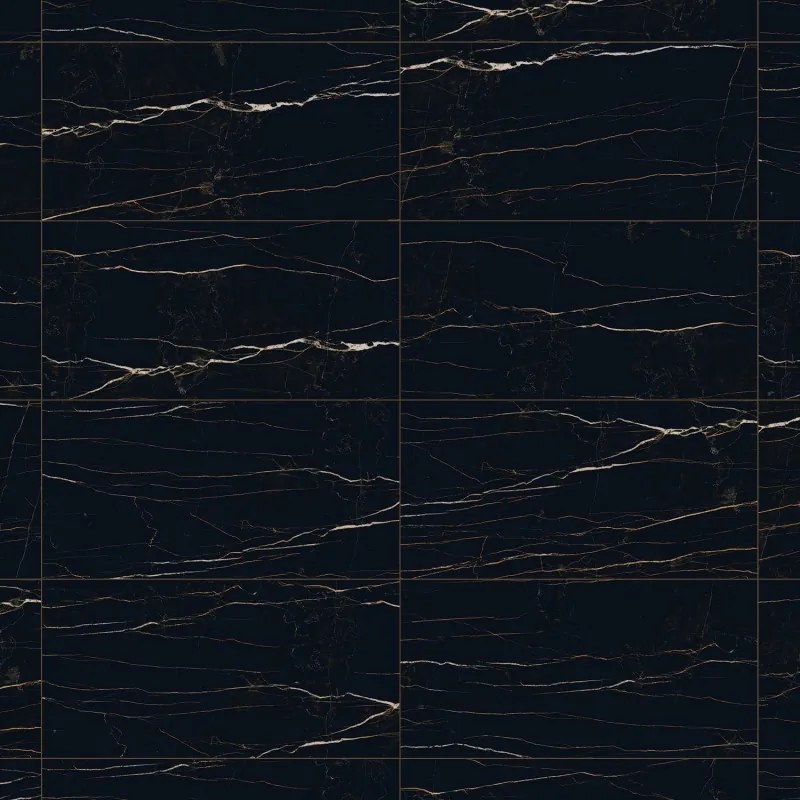 Mexen Flamingo Black gres szkliwiony rekt. G1, płytka podłogowo-ścienna 120 x 60 cm, wysoki połysk - TL215-120-060-00