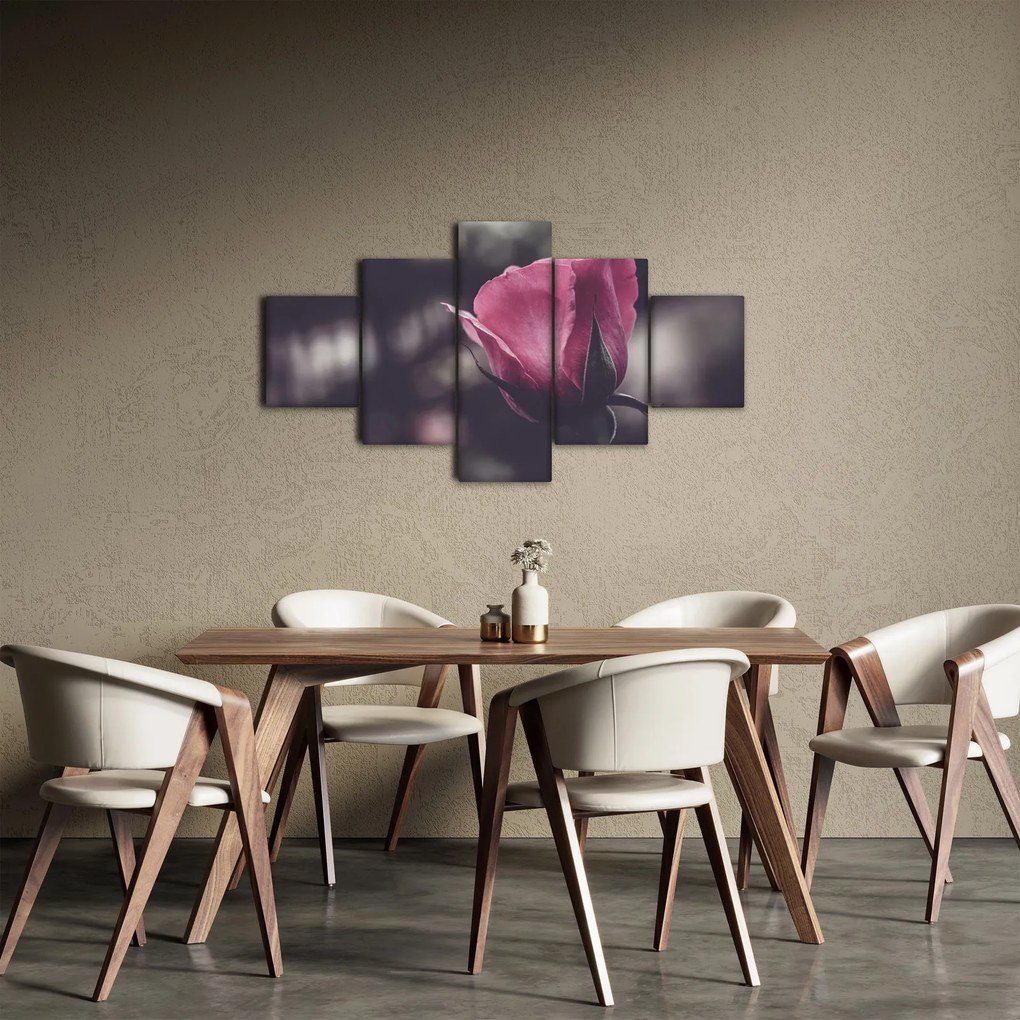 Obraz - Detal kwiatu róży (125x70 cm)