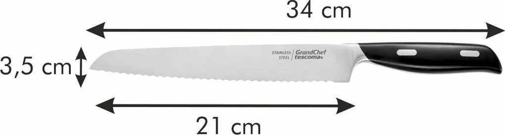 Tescoma Nóż do chleba GrandCHEF, 21 cm