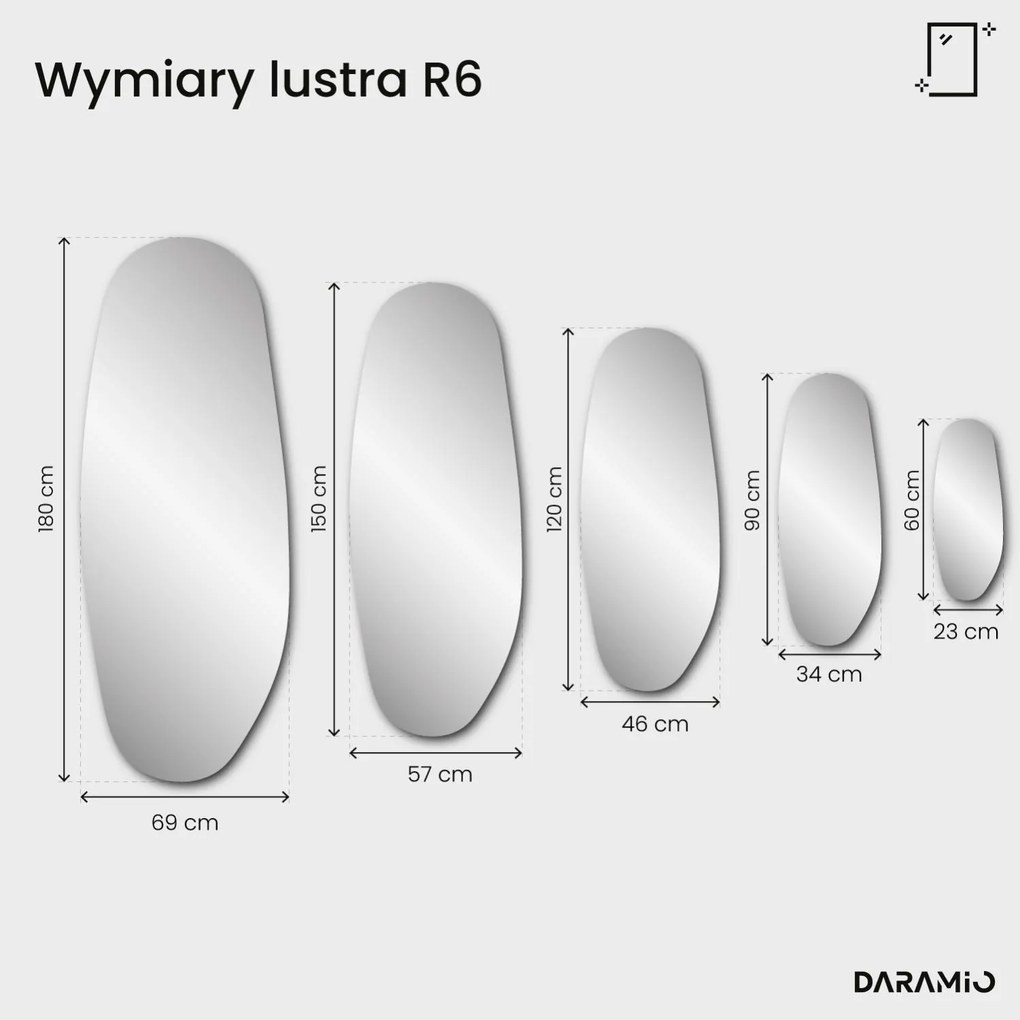 Lustro Pure z fazetą R6