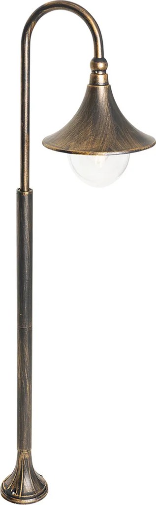 Inteligentna lampa zewnętrzna stojąca antyczne złoto 125 cm IP44 z WiFi A60 - Daphne