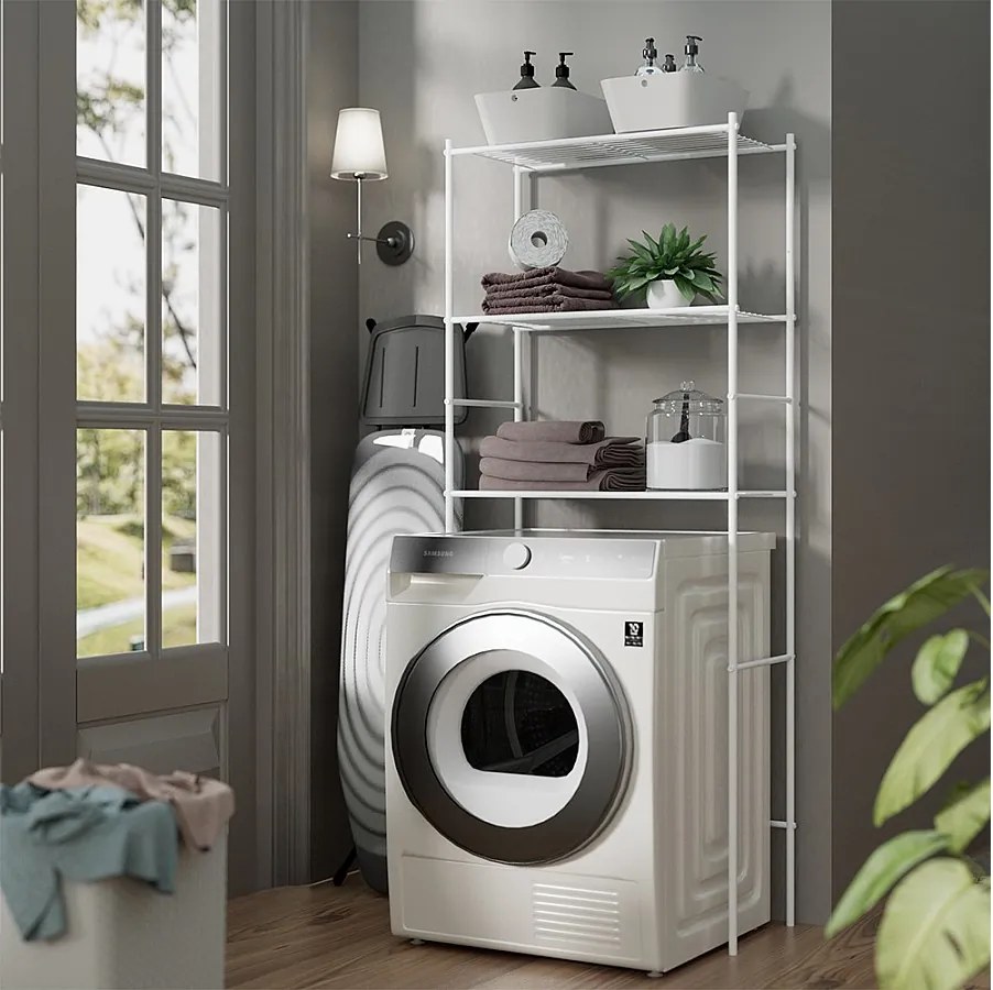 Półka na pralkę biały 66x30x162 miso