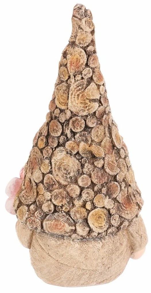Ozdoba ogrodowa Skrzatek kwiat, 11 x 9 x 21 cm,żywica poliestrowa