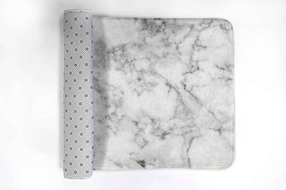 Dywanik łazienkowy Dywanik łazienkowy Biały marmur