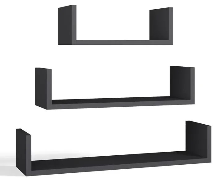 Komplet półek wiszących antracyt A3-N83