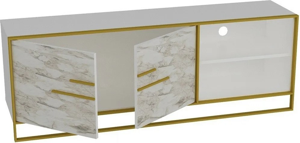 Stolik pod telewizor Polka White