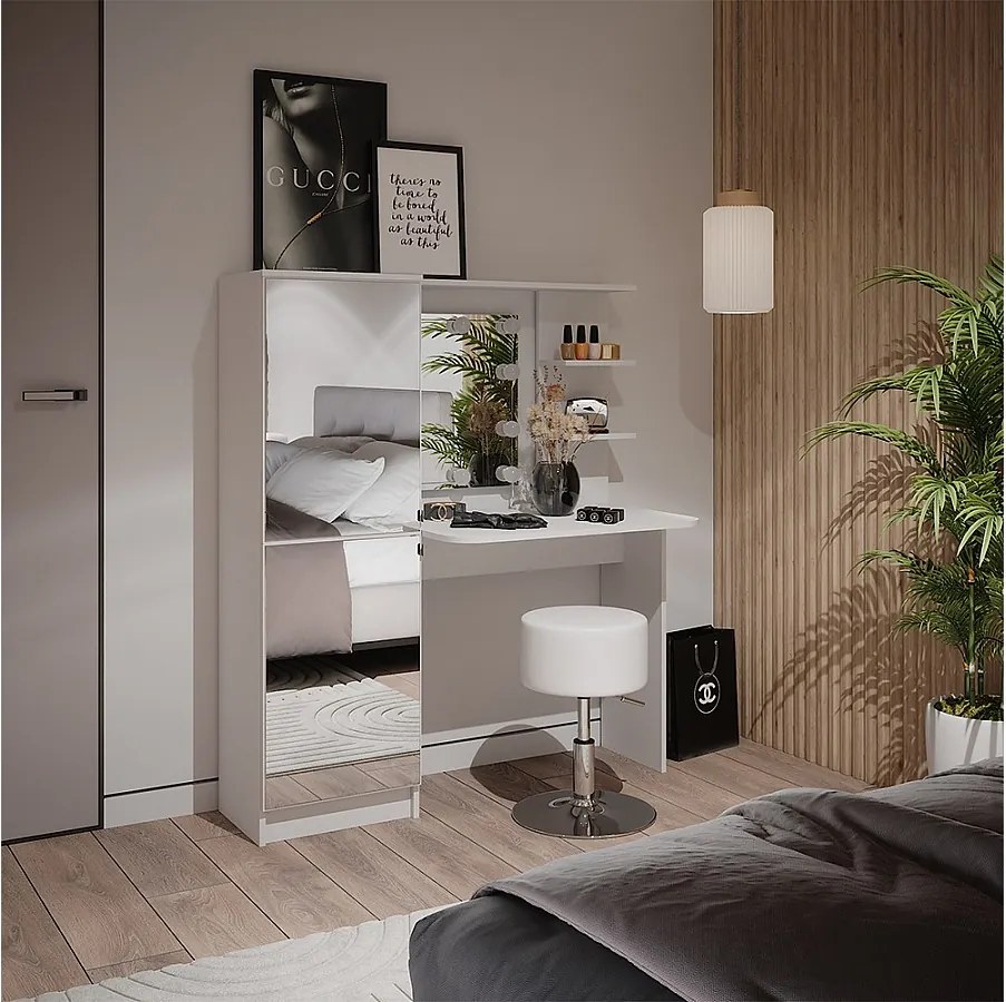 Stół do toalety biały 123x33x141.2