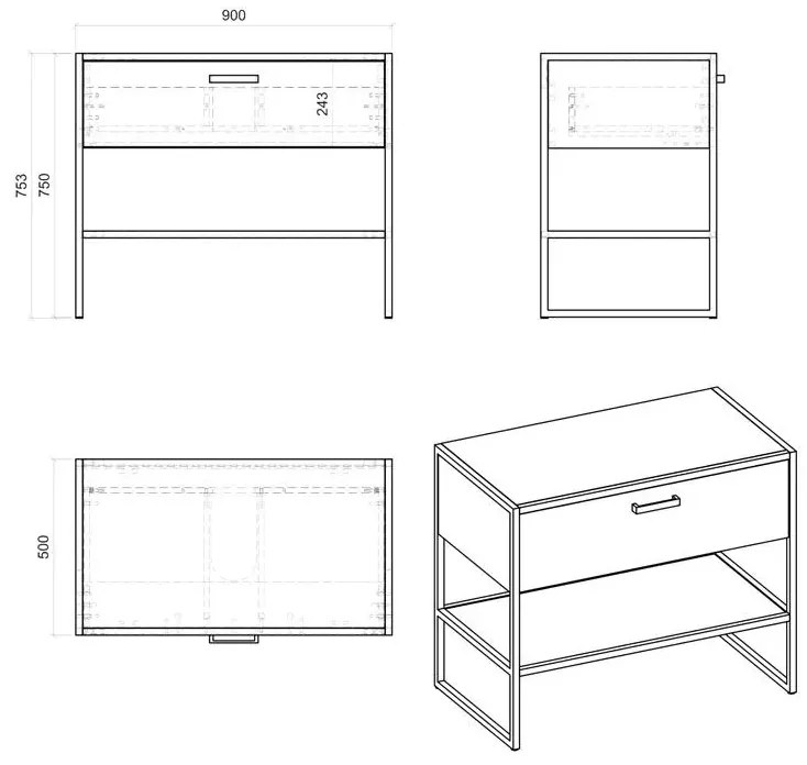 Szafka łazienkowa z umywalką dąb craft E5-W64
