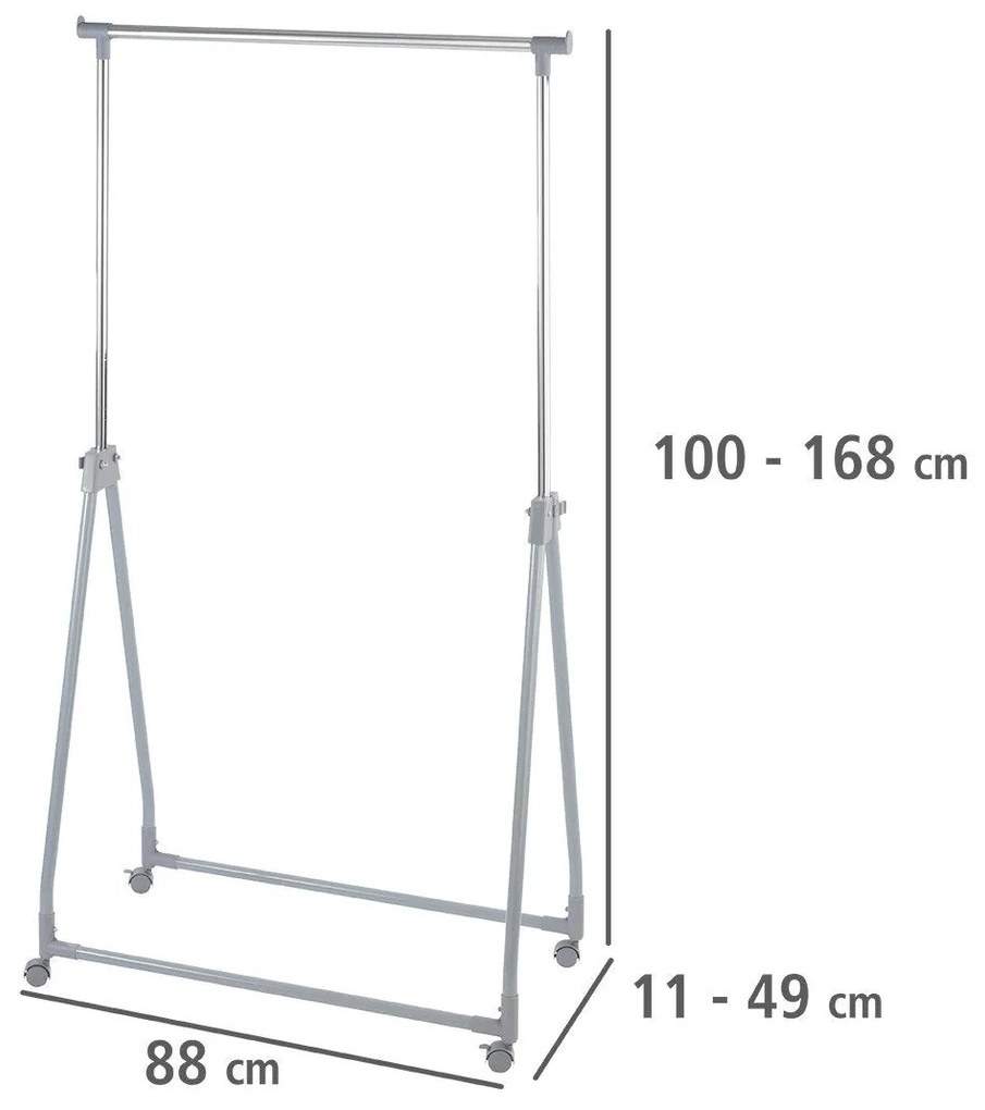 Wieszak na ubrania - szafa na kółkach, WENKO
