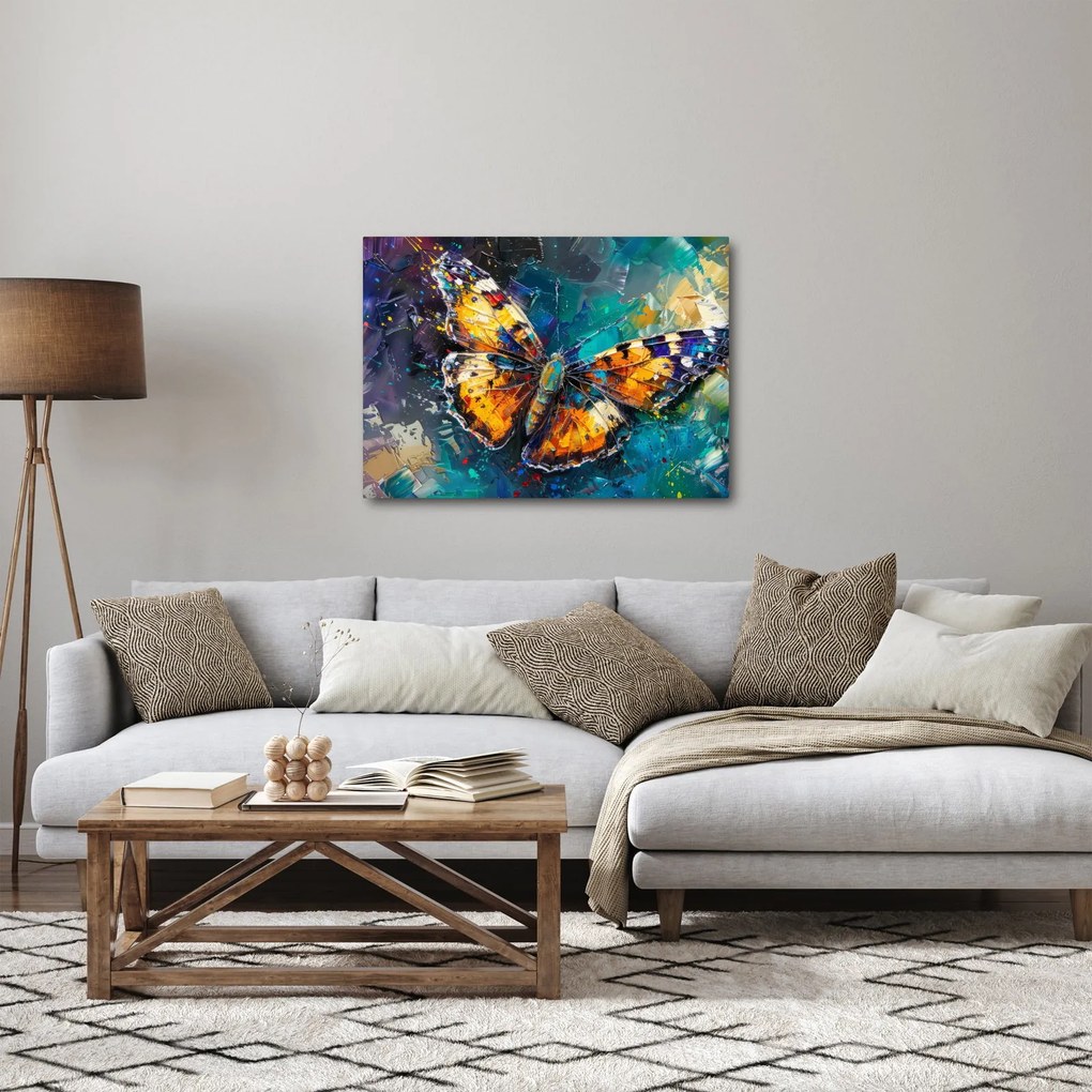 Obraz - Motyl, obraz olejny (70x50 cm)