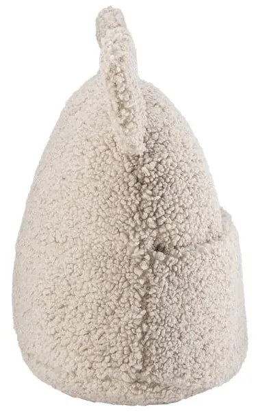 Jasnobrązowa poduszka na sofę dziecięcą z materiału bouclé Teddy Pouch – Wigiwama