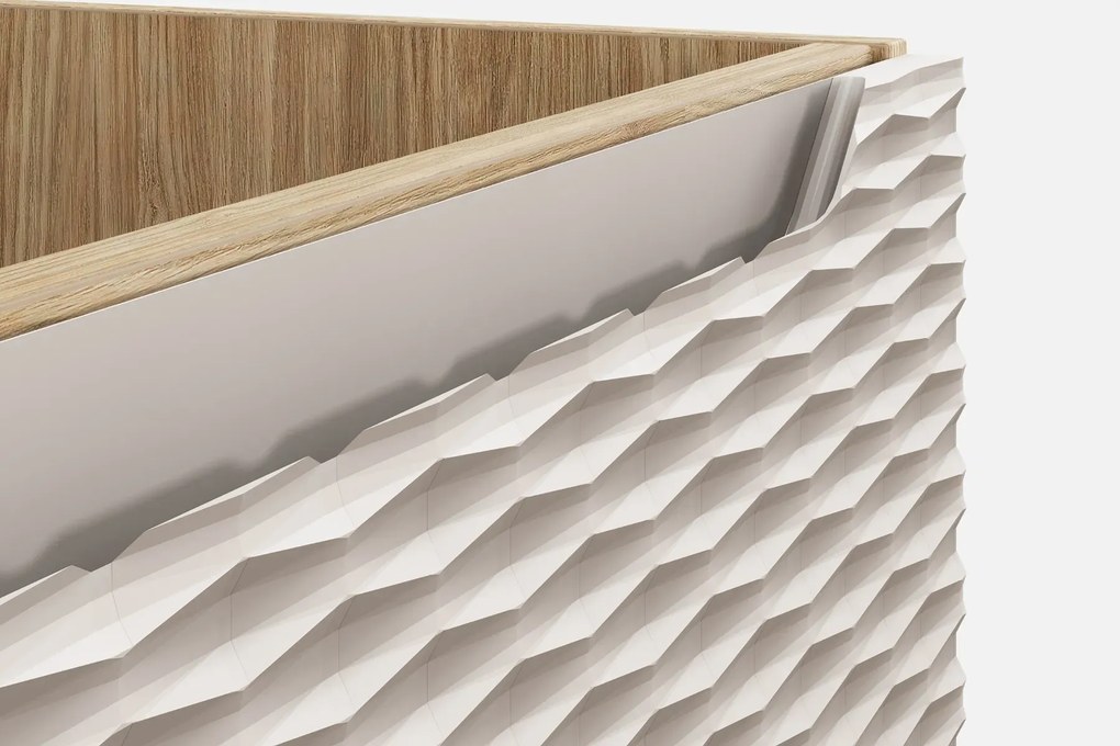 Szafka pod umywalkę OCEAN BEIGE 82-70-2S 70cm dąb olejowany/beżowa COMAD
