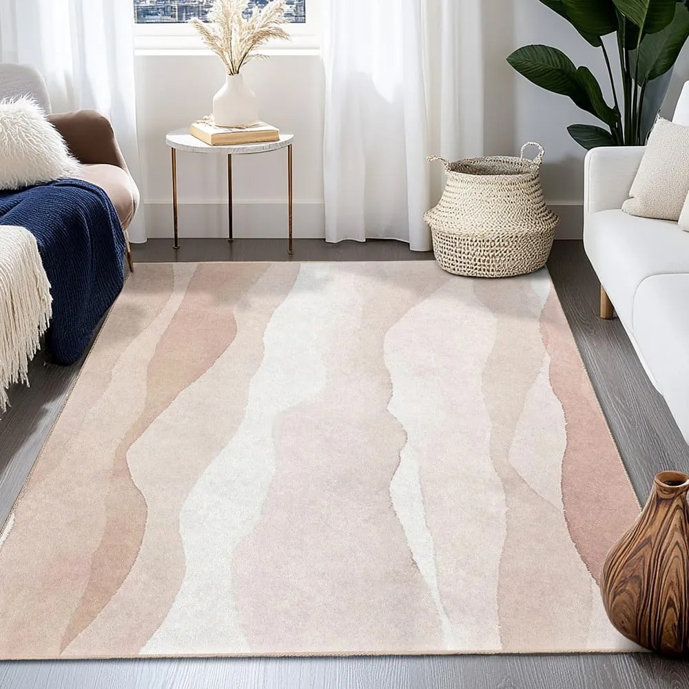 Kremowy dywan odpowiedni do prania 120x180 cm Komodo Beach – Mila Home