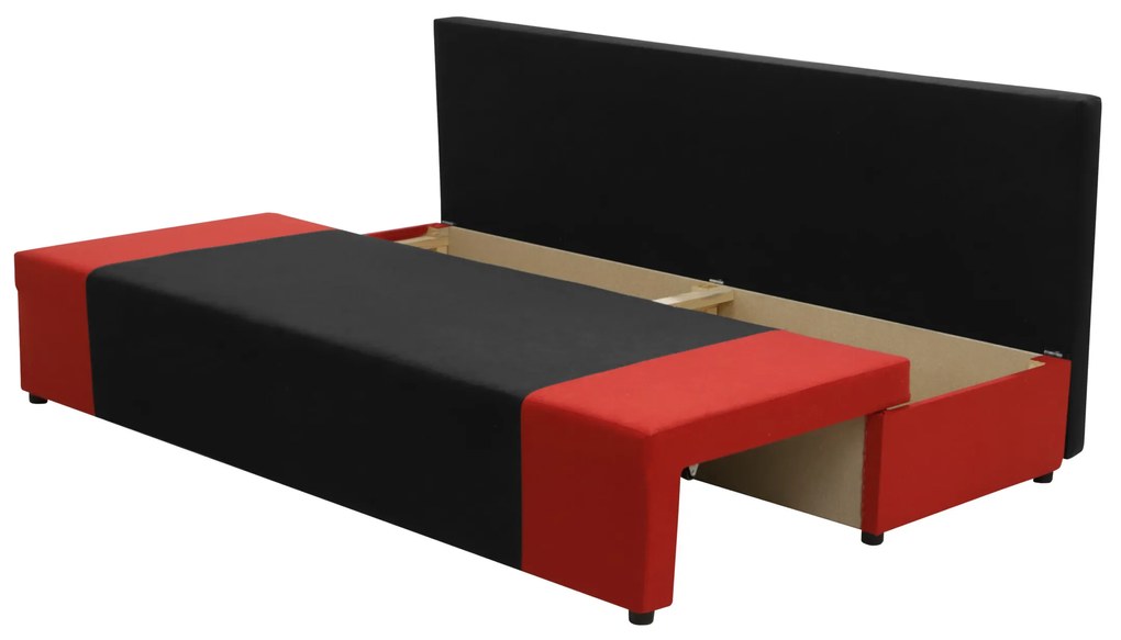 Kanapa sofa 3 os z funkcją spania SONI Granatowy/Czarny
