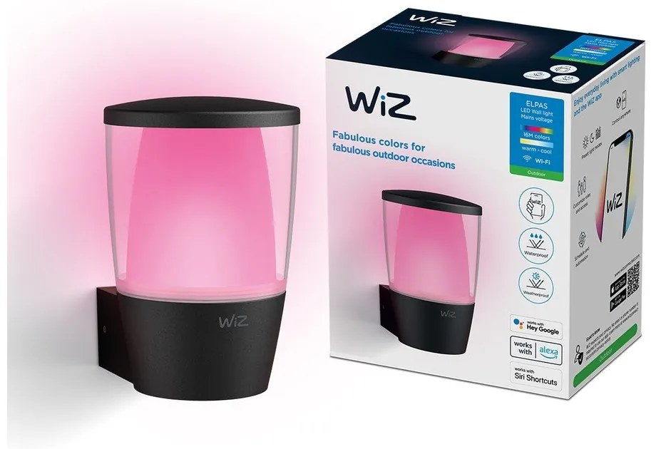 Inteligentna lampa zewnętrzna LED 8 W Elpas – WiZ