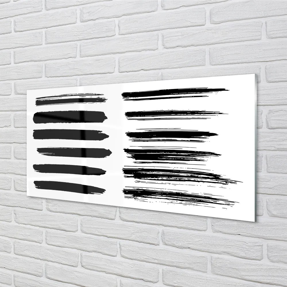 Panel Szklany Artystyczne Pociągnięcia Pędzlem