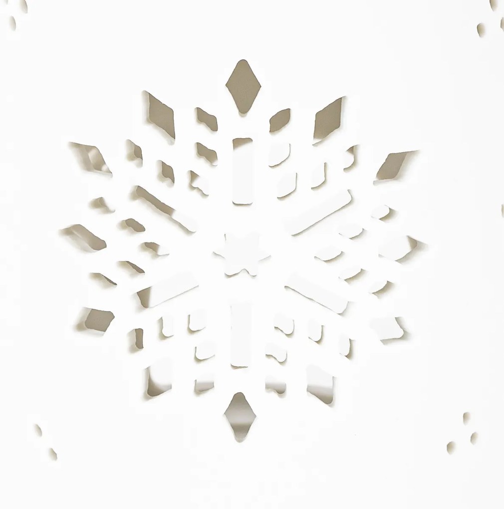 Porcelanowy kominek zapachowy Snow flower biały, 8,5 x 12 cm