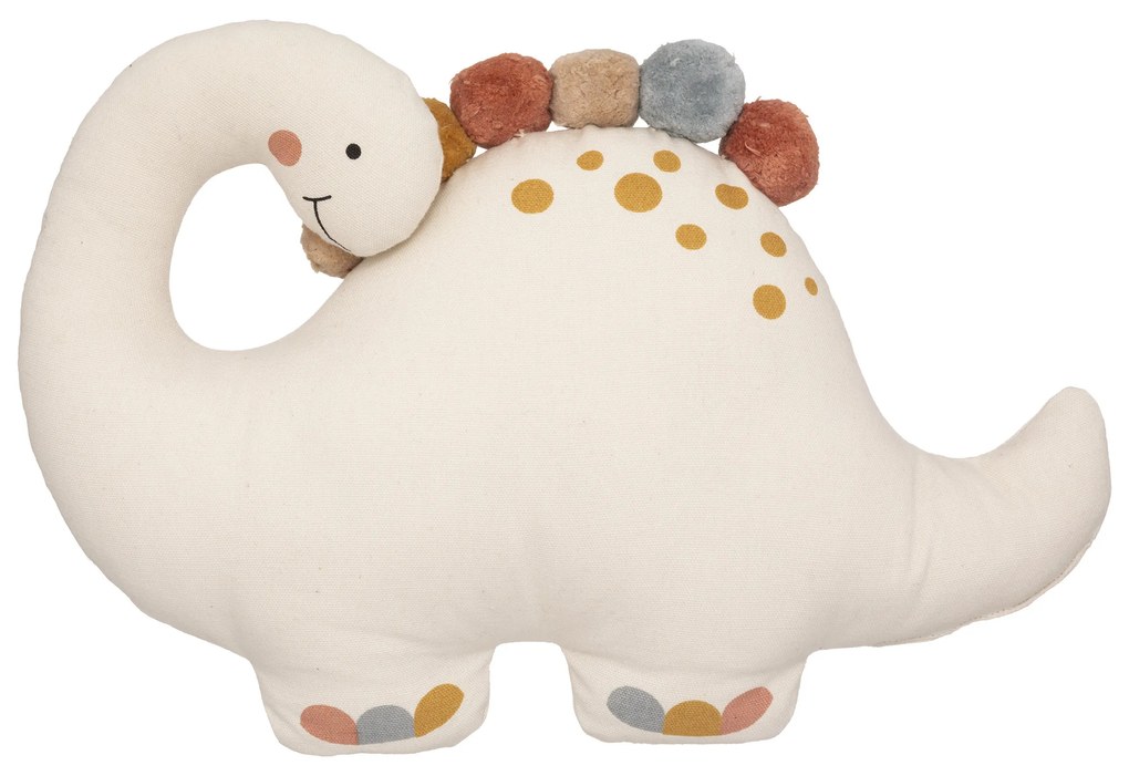 Poduszka dekoracyjna z pomponami DINO, Ø 38 cm