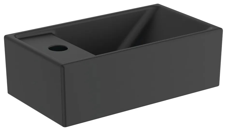 Ceramiczna umywalka w kolorze matowej czerni 37x21 cm i.Life S – Ideal Standard