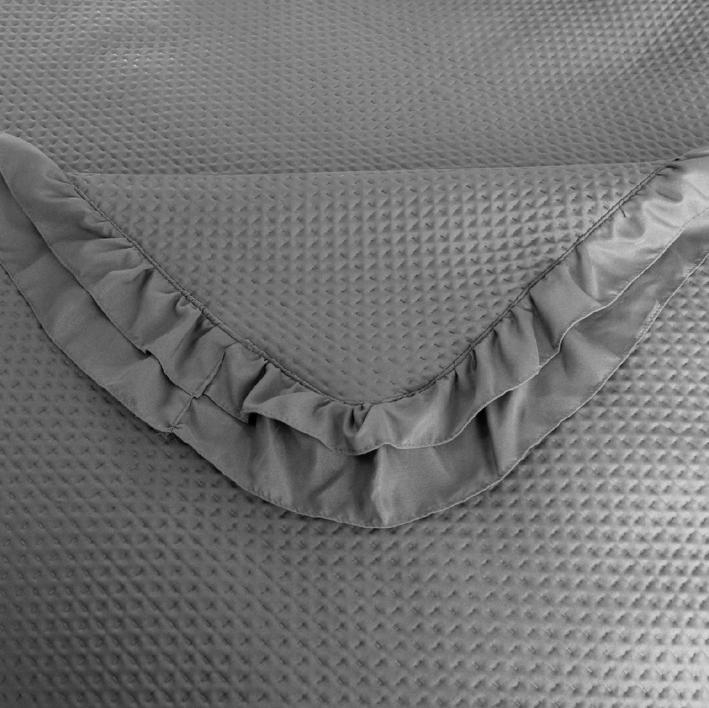 Narzuta na łóżko MONTEGO, ciemnoszara Rozmiar: 200 x 220 cm