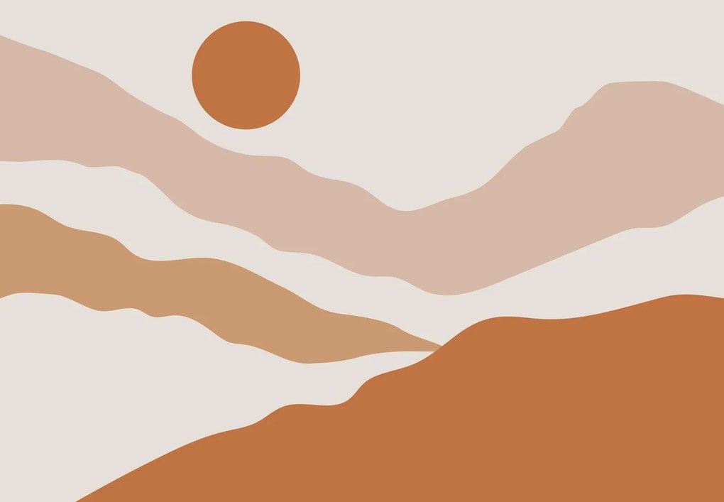 Fototapeta - Góry boho (196x136 cm)