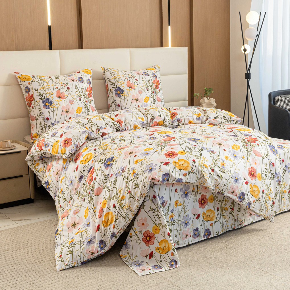 PrzytulneMieszkanie.pl PrzytulneMieszkanie.pl Pościel z mikrofibry WILDFLOWERS kolorowa Rozmiar pościeli: 2 szt 70 x 90 cm | 200 x 220 cm