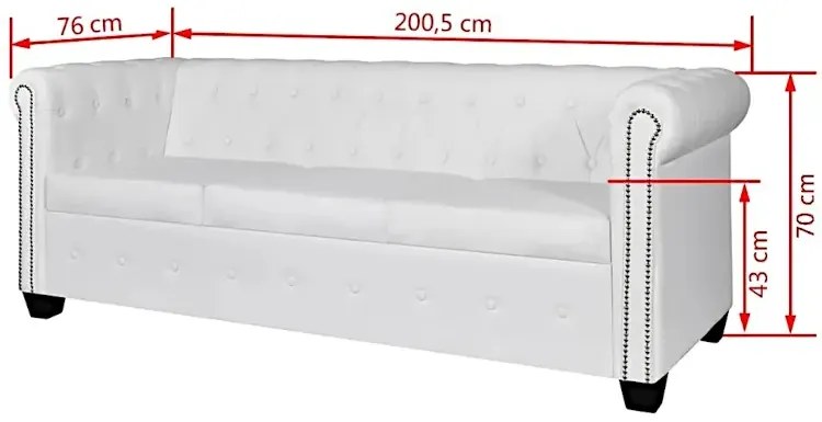 Biały zestaw wypoczynkowy do salonu E6-S70