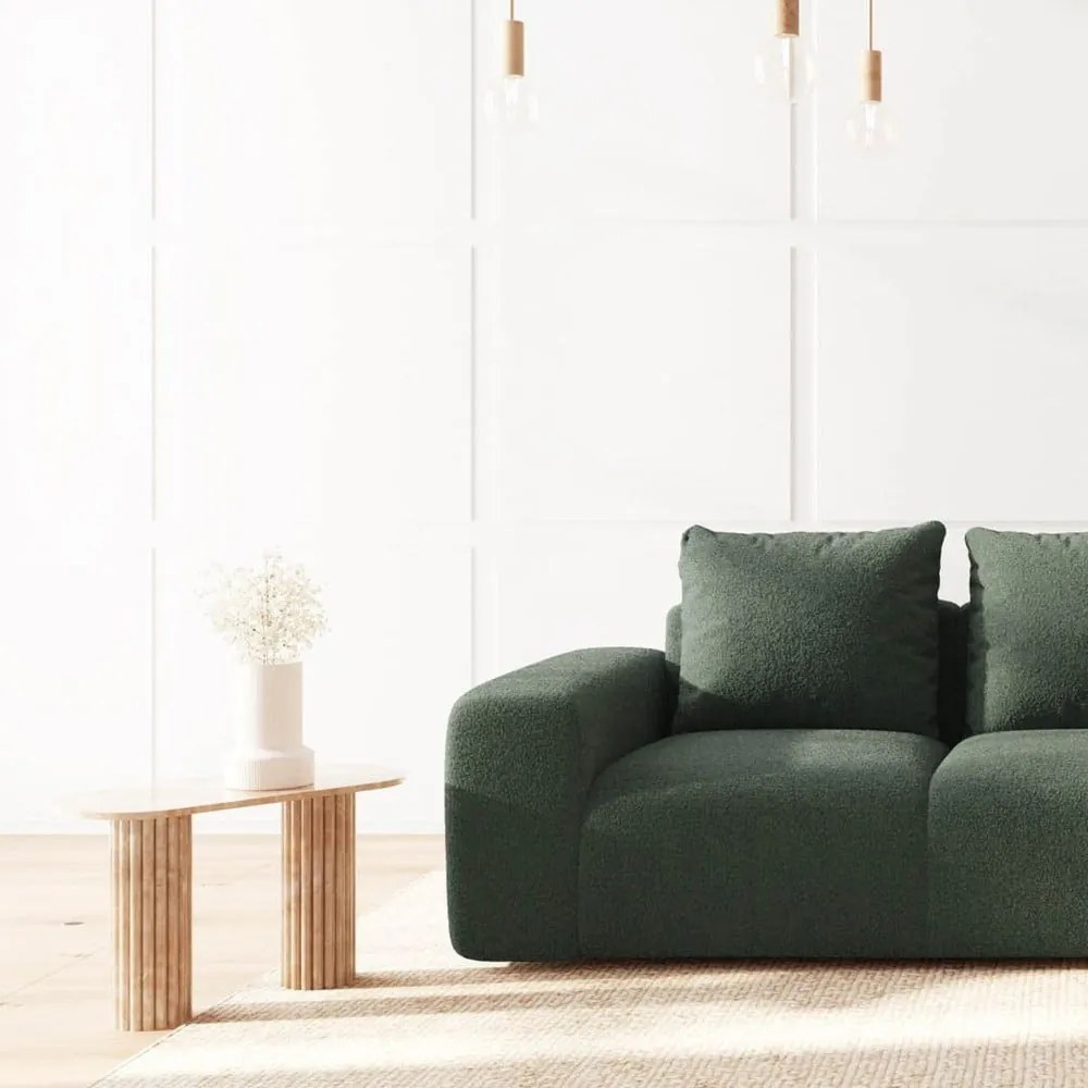 Zielona sofa z materiału bouclé 287 cm Monce – Rodier