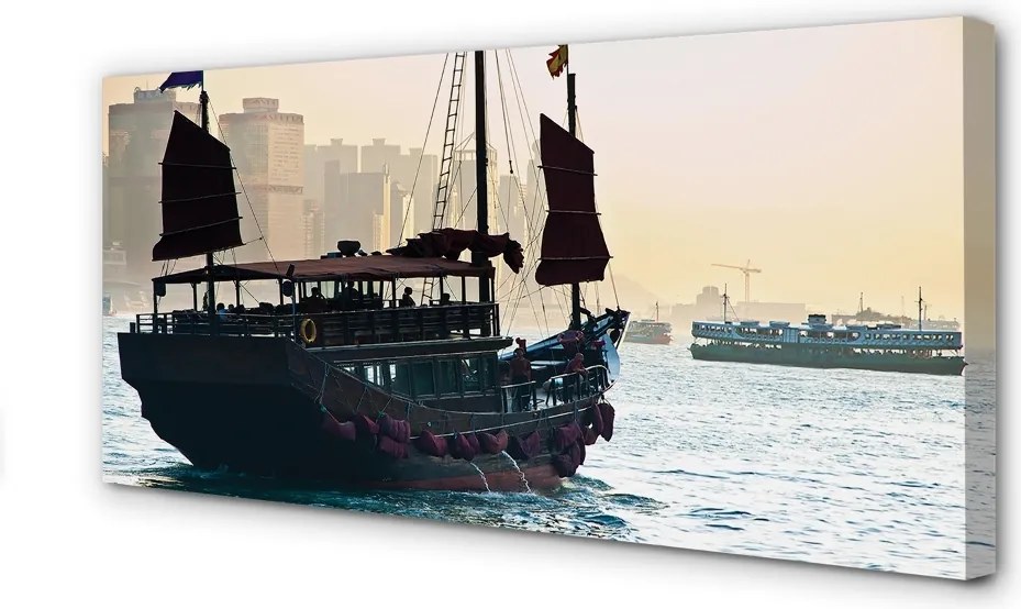 Zdjęcie na płótnie Panorama Portowego Miasta