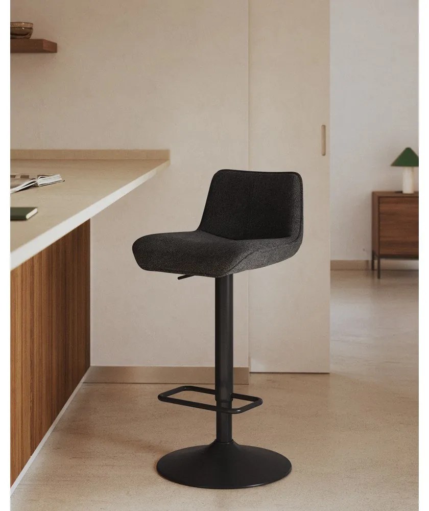Czarne hokery zestaw 2 szt. 103 cm Zenda – Kave Home