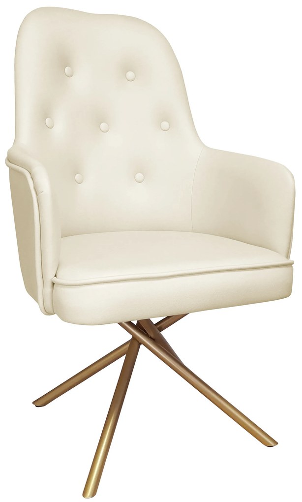 Krzesło SARA podstawa Krzyżak złota Vega02