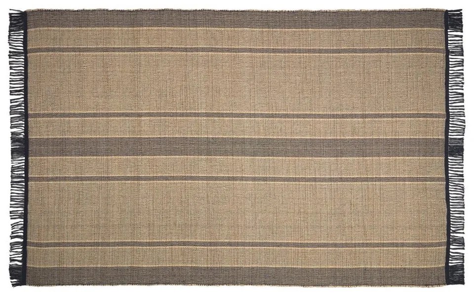 Czarno-naturalny dywan z wodorostów dwustronny 200x300 cm Brunilda – Kave Home