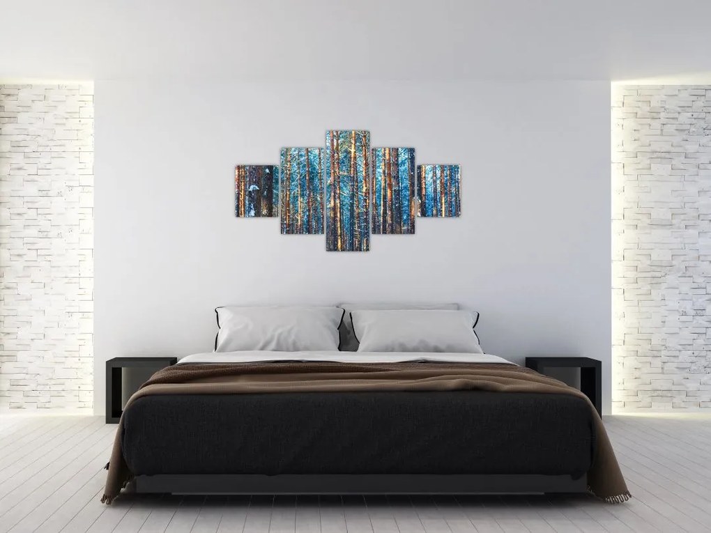 Obraz - Zimowy las (125x70 cm)
