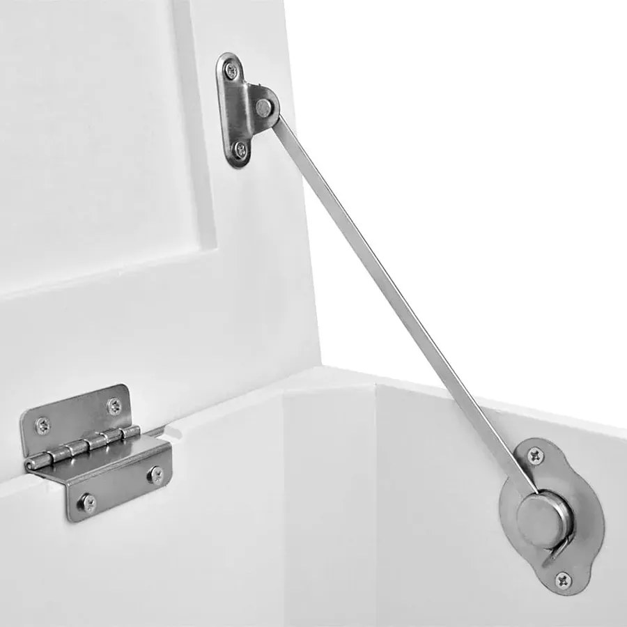 Zestaw dwóch białych skrzyń na pościel S1-C45