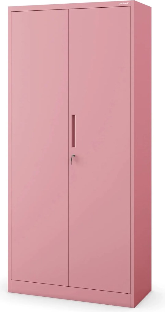 Szafa biurowa Fresh Style Jan H 90x40x195 cm pudrowy róż