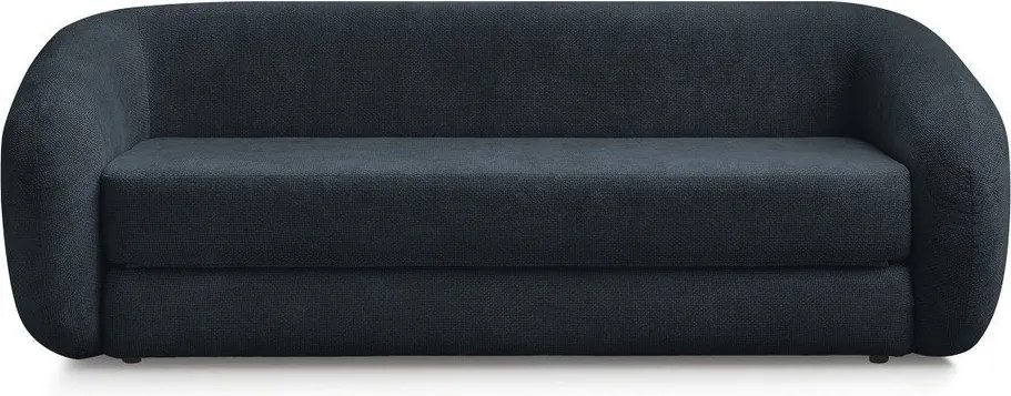 Ciemnoniebieska rozkładana sofa z tkaniny szenilowej 228 cm Neyo – Bobochic Paris