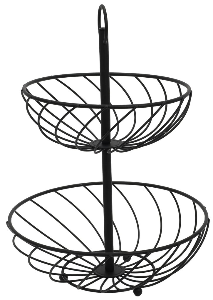 Etażerka metalowa, 2 poziomy, wys. 30 cm