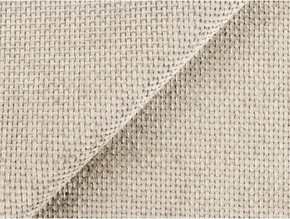 Kremowy rozkładany narożnik ze schowkiem z tkaniny szenilowej (prawostronny/w kształcie litery L) Kona – Makamii