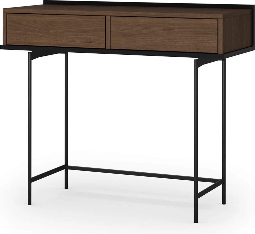 Toaletka Zenar 100 cm z szufladami - orzech elegant / czarny