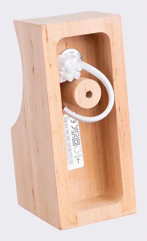 Biało-naturalny kinkiet ø 12 cm Solum – Sollux